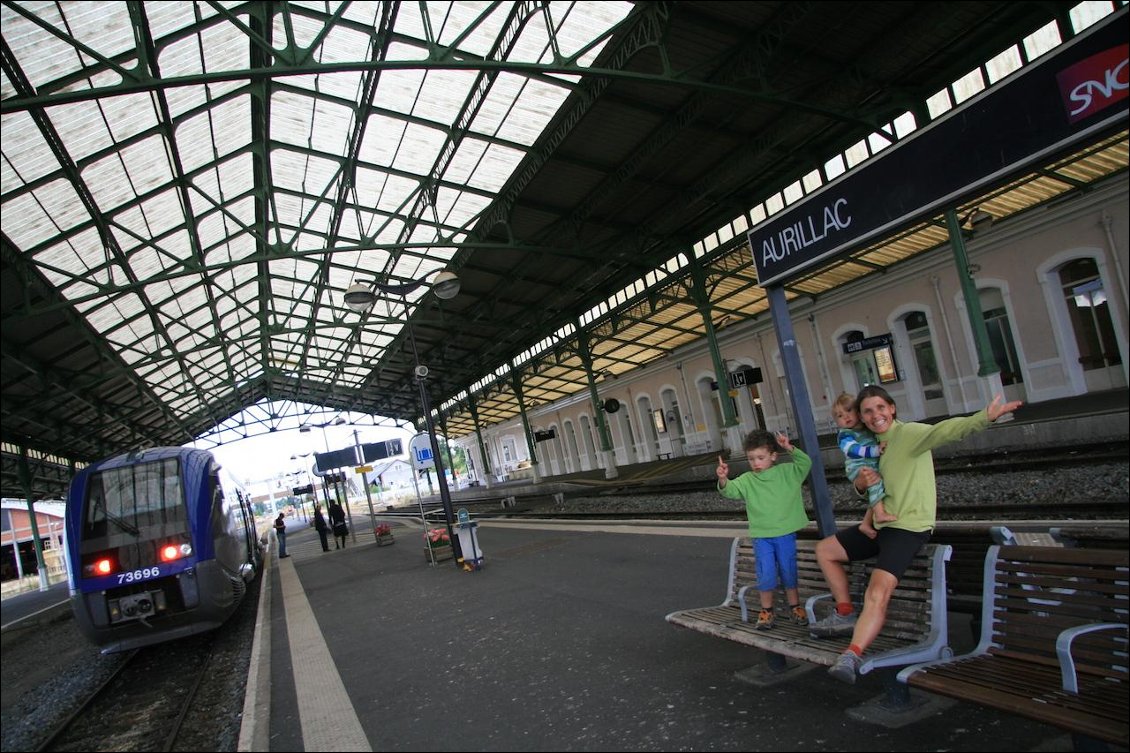 Jour 12 gare à Aurillac pour aller sur Figeac