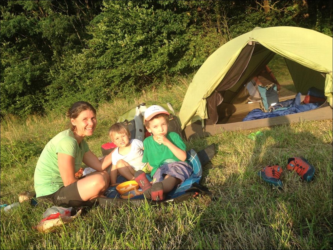 Jour 3 bivouac dans un pré