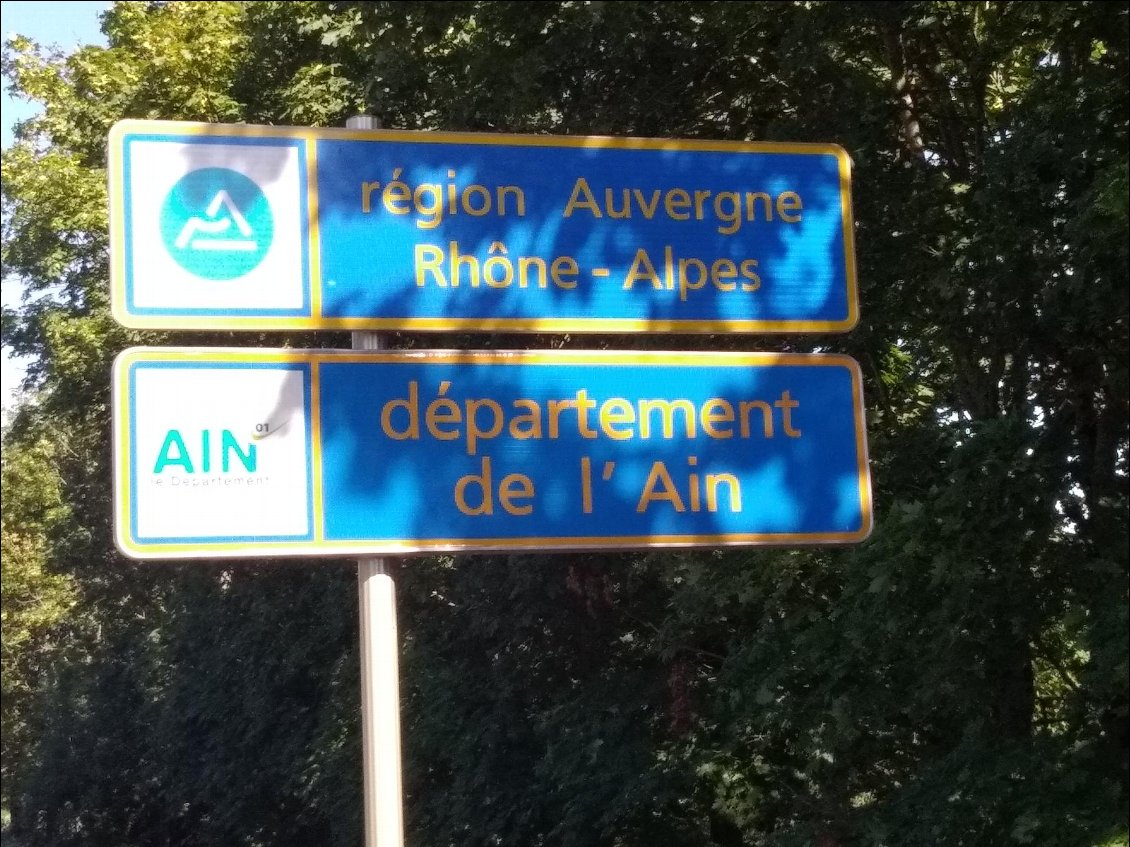Me revoilà dans l'Ain.