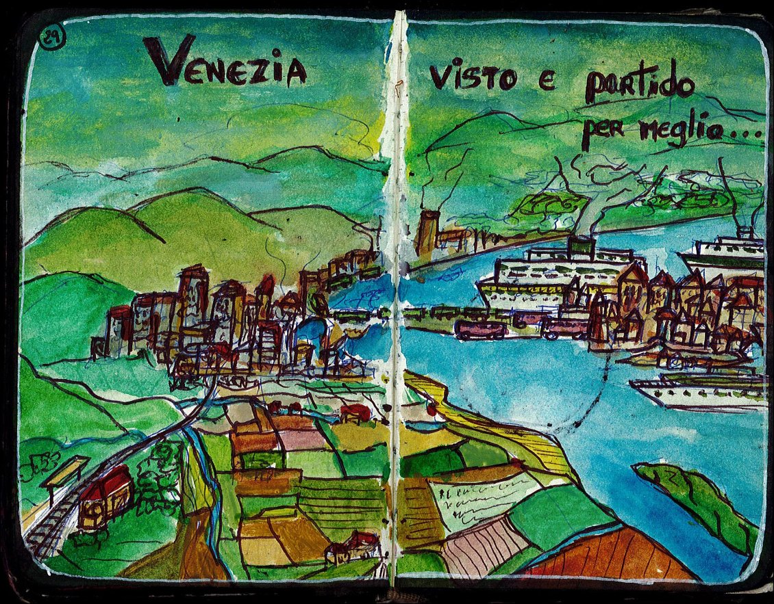 Venise à vélo c'est compliqué. J'ai rejoint l'Est de l'Italie afin de franchir les Alpes Juliennes pour arriver en Slovénie.
Une ancienne voie ferrée permet de traverser toute la province d'Udine et les montagnes.