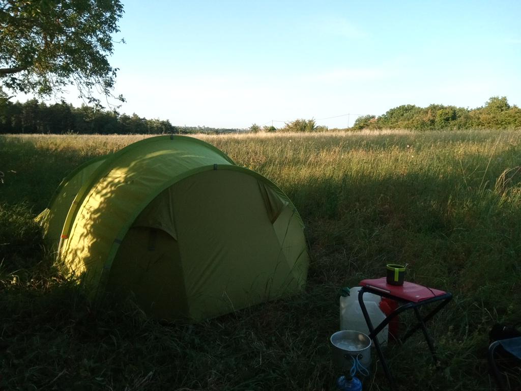 Bivouac à quelques kilomètres d'Angoulême