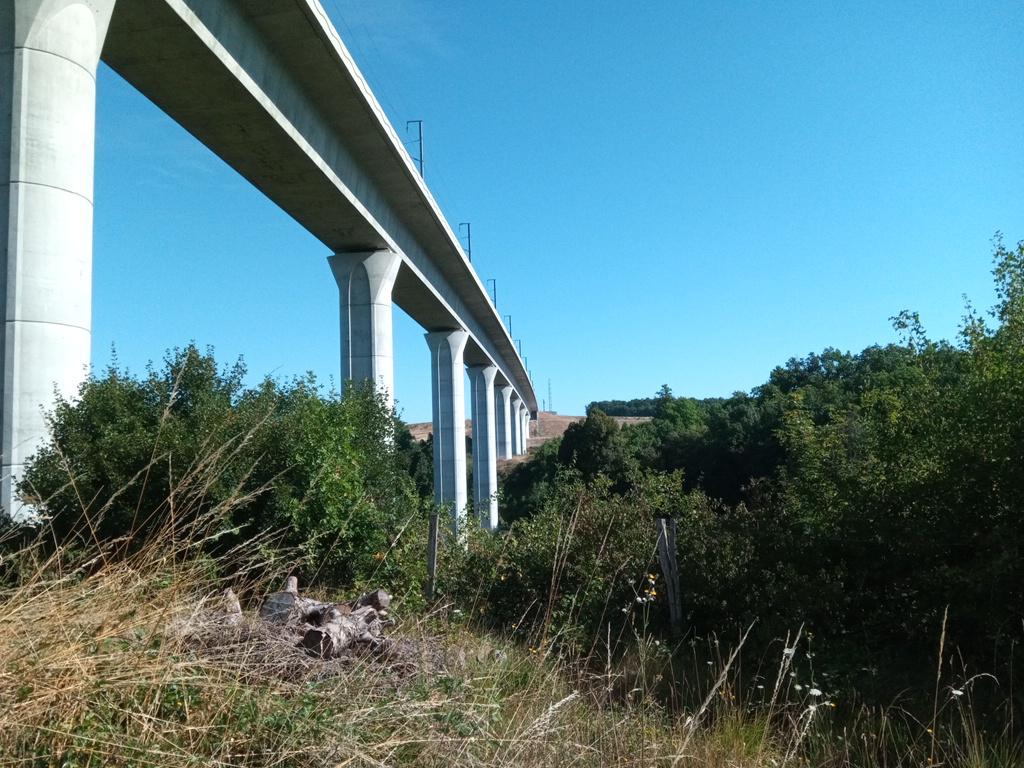 Le viaduc du TGV, nous n'avions pas encore fait