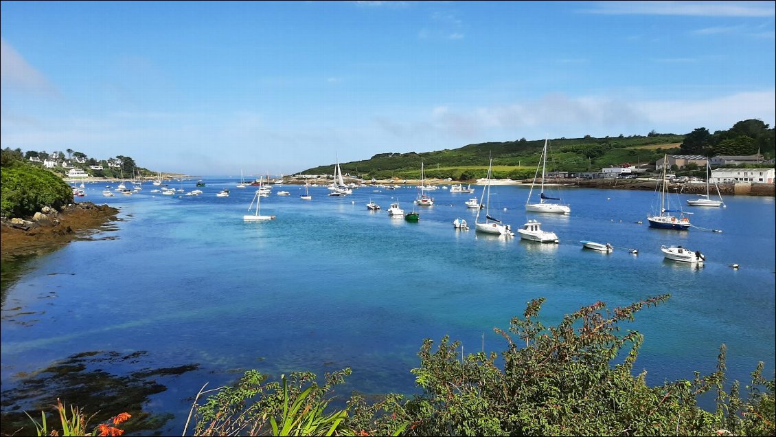 Arrivée vers l'estuaire de l'aber Benoît