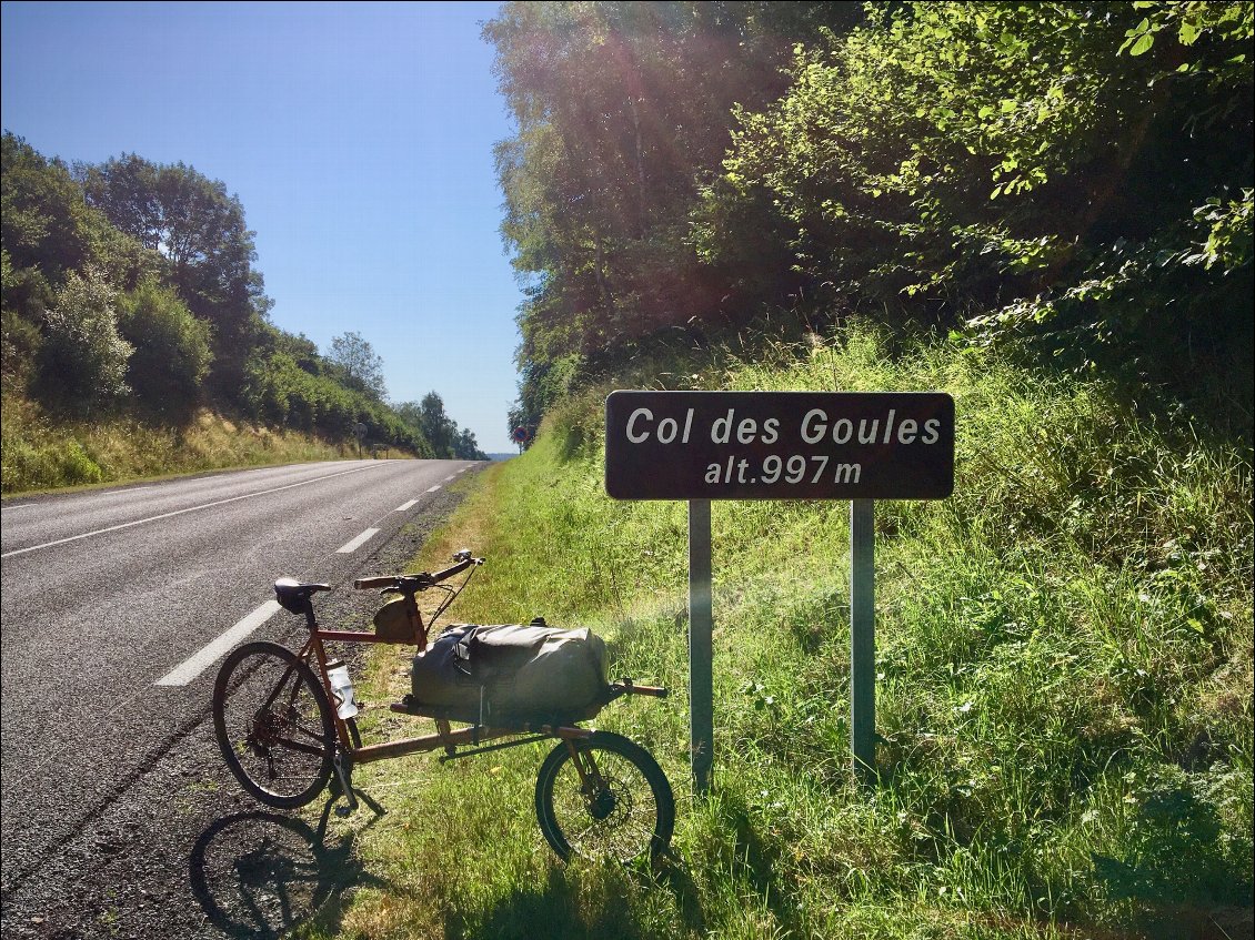 Photo obligatoire pour le point culminant du trajet.