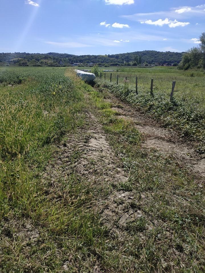 Un itinéraire "gravel" proposé par l'application K , qui au final s’avère être un cul de sac