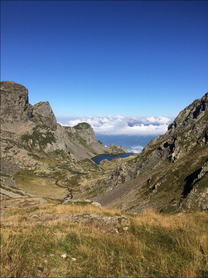 Le lac du Crozet en surverse