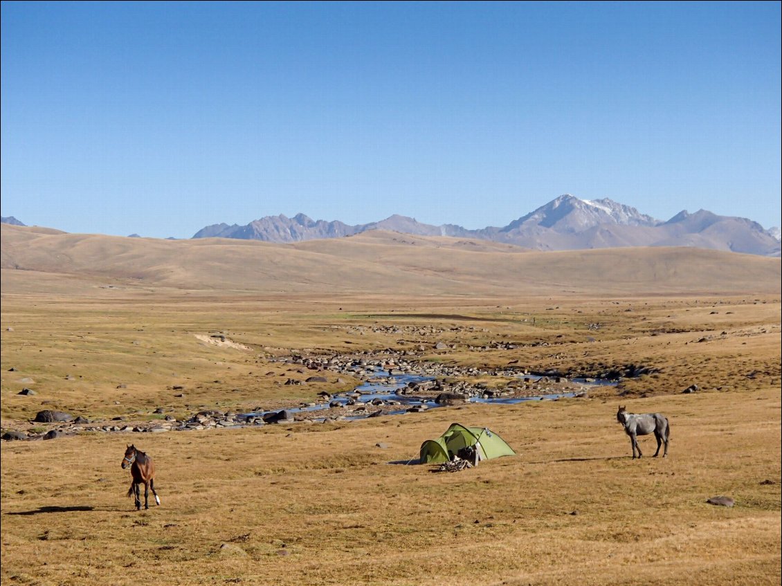 Longues chevauchées au Kirghizstan. Photo JC Rappo