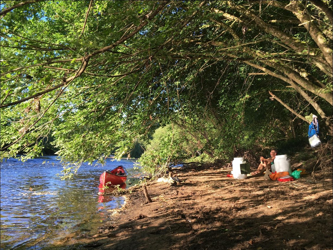 Coin tranquille pour le bivouac