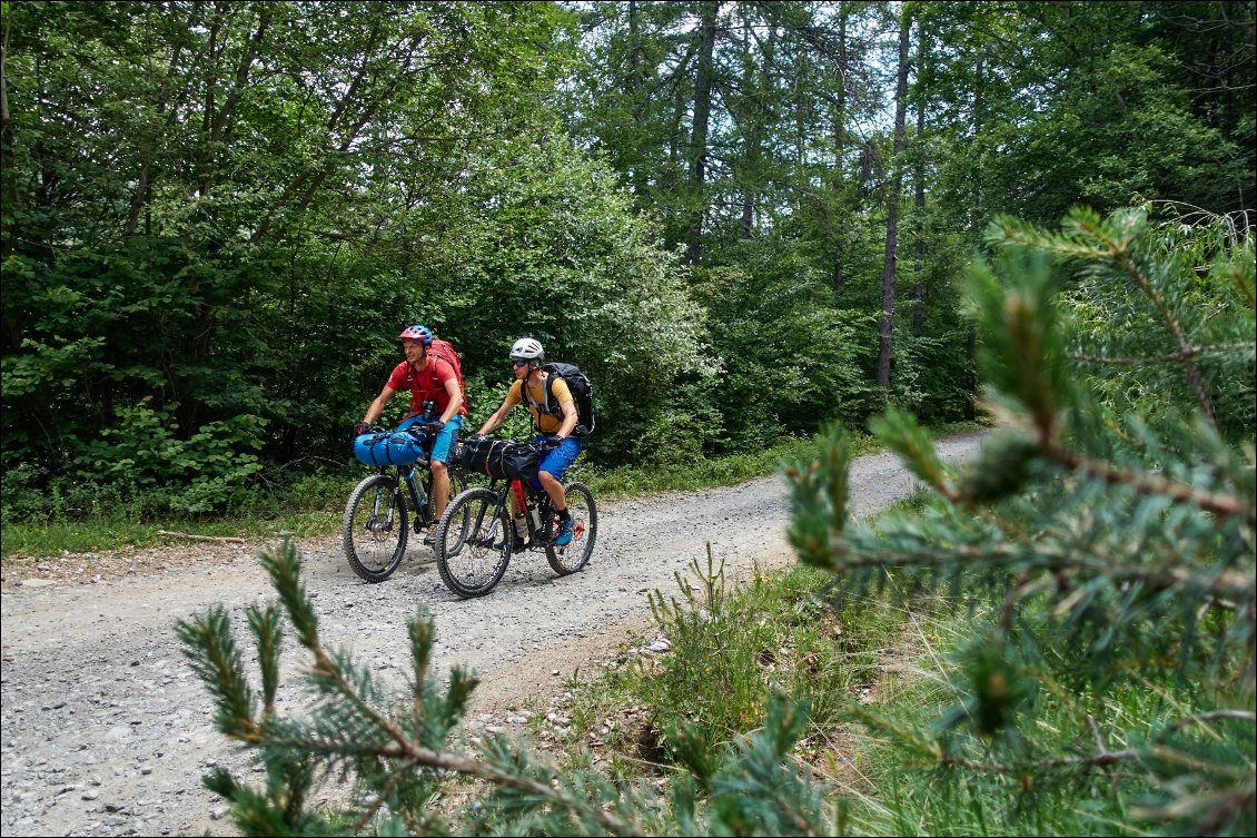 Dans la montée vers le Colombis.