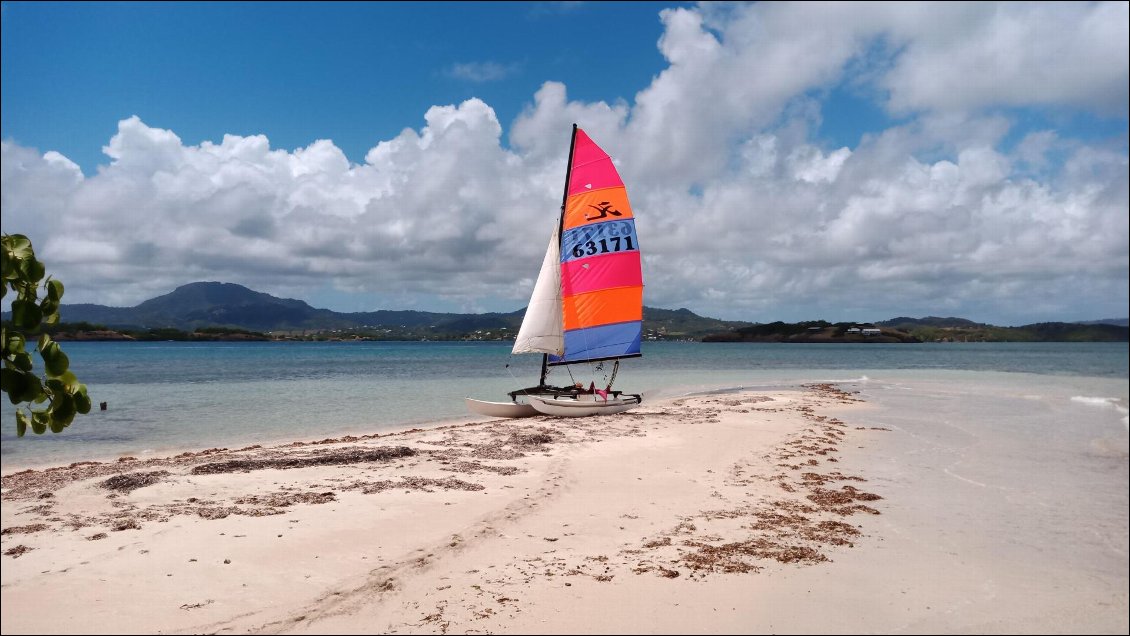 Le banc de sable de l'ilet Thierry