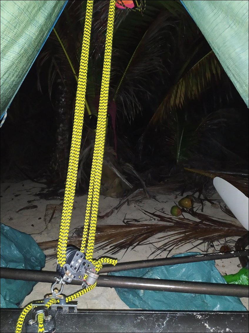 Pendant la tempête au milieu de la première nuit