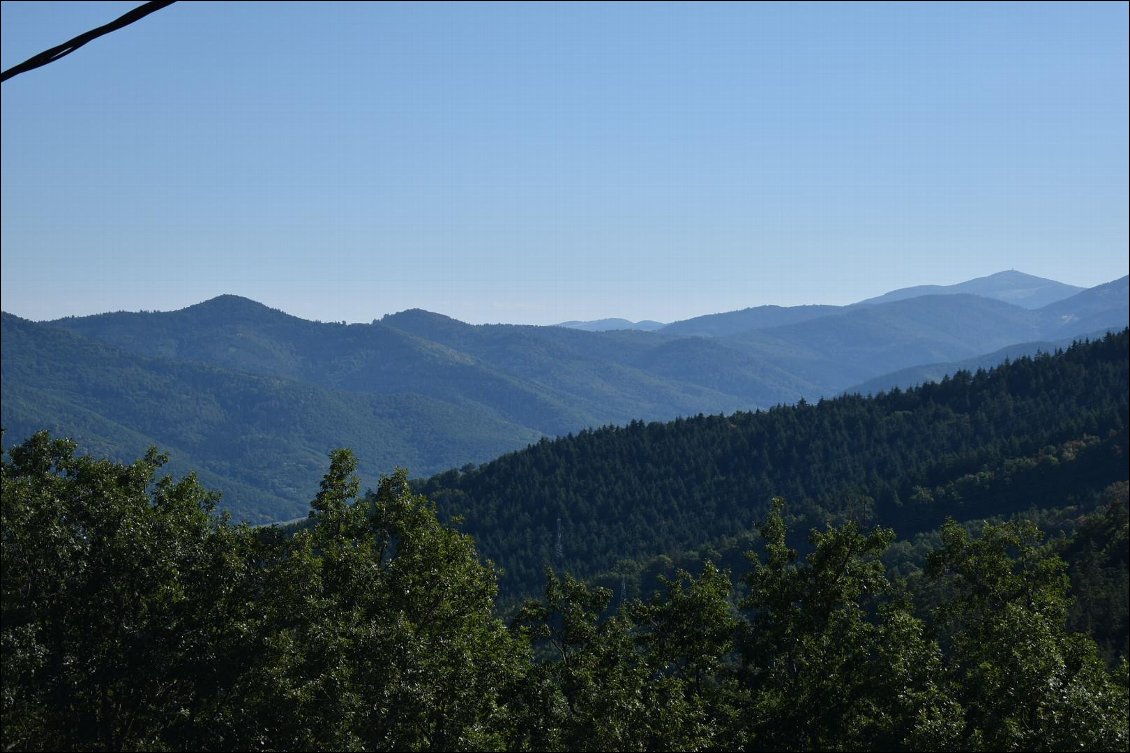 Et là le massif des Vosges!