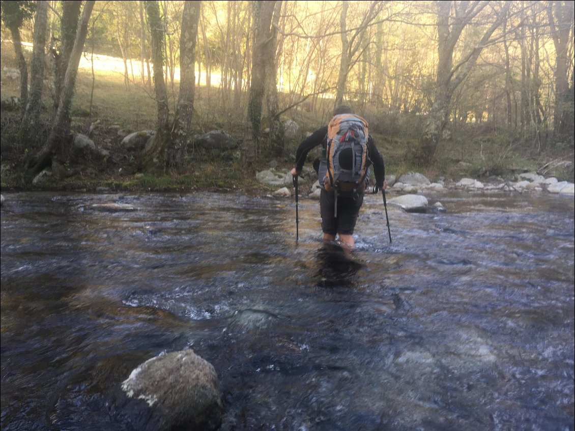 Plus de sentier ? on retourne sur la route !