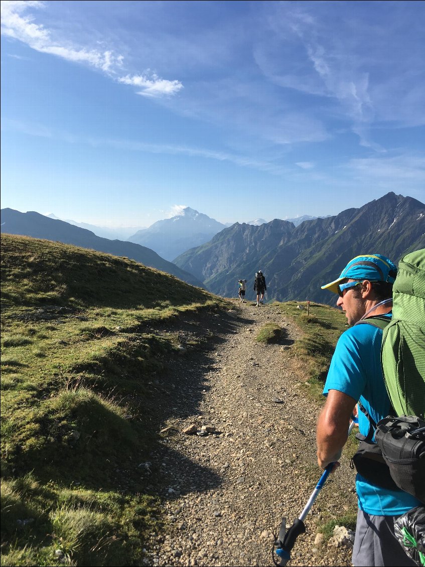 départ du refuge du col de la Croix du Bonhomme