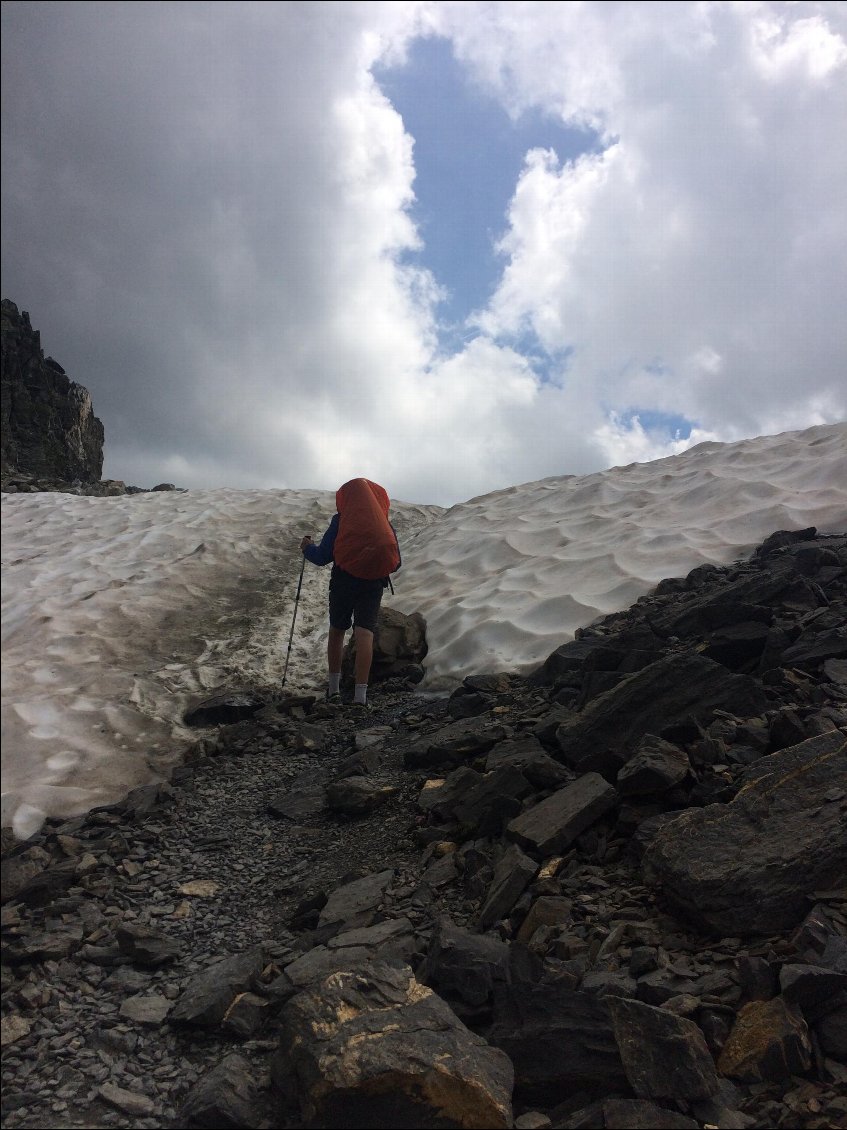 ouf !!! l'arrivée au col des Fonds 