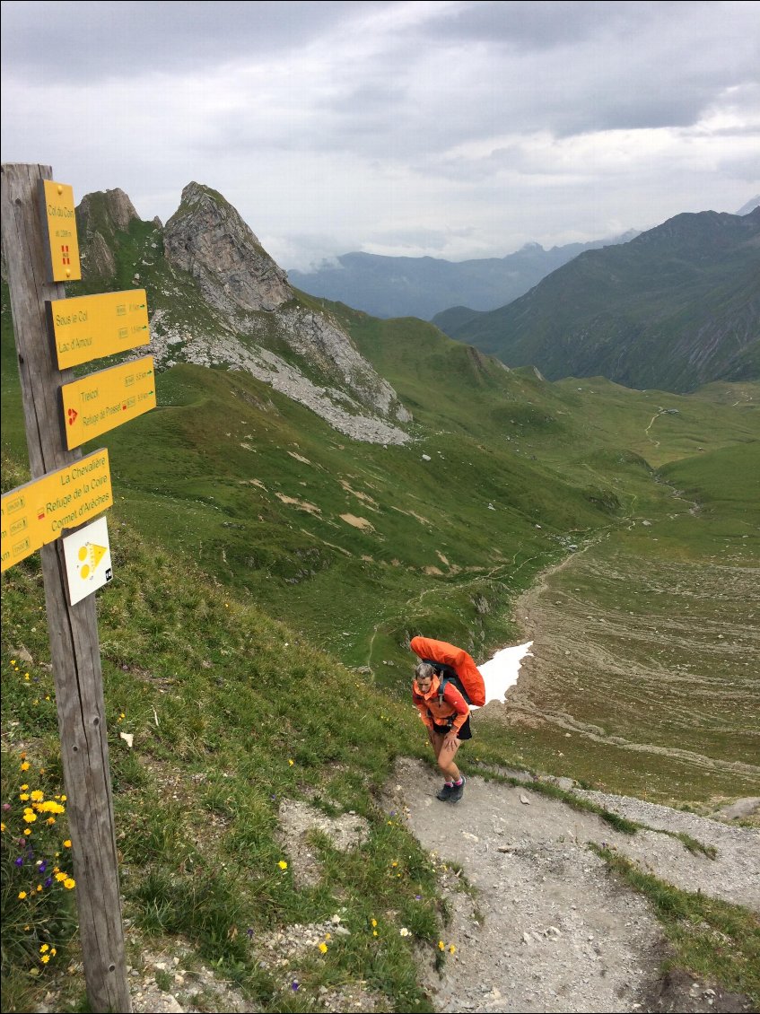 arrivée au col du Coin