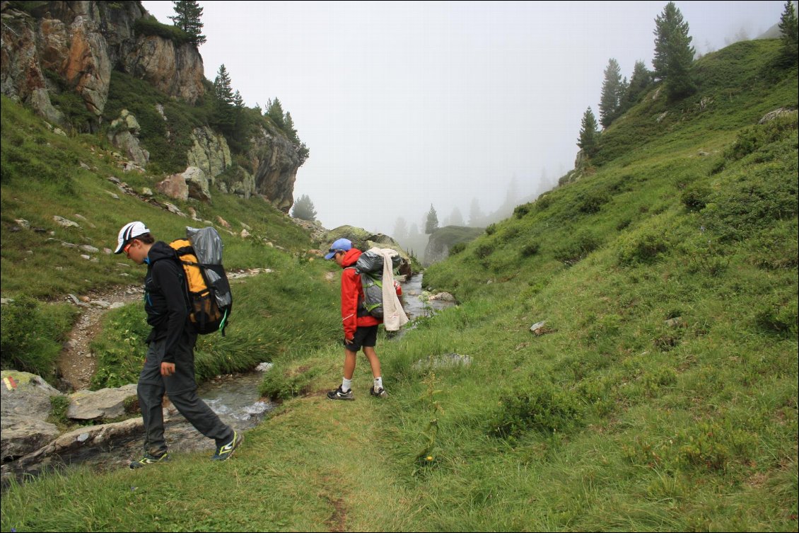 traversée du petit torrent