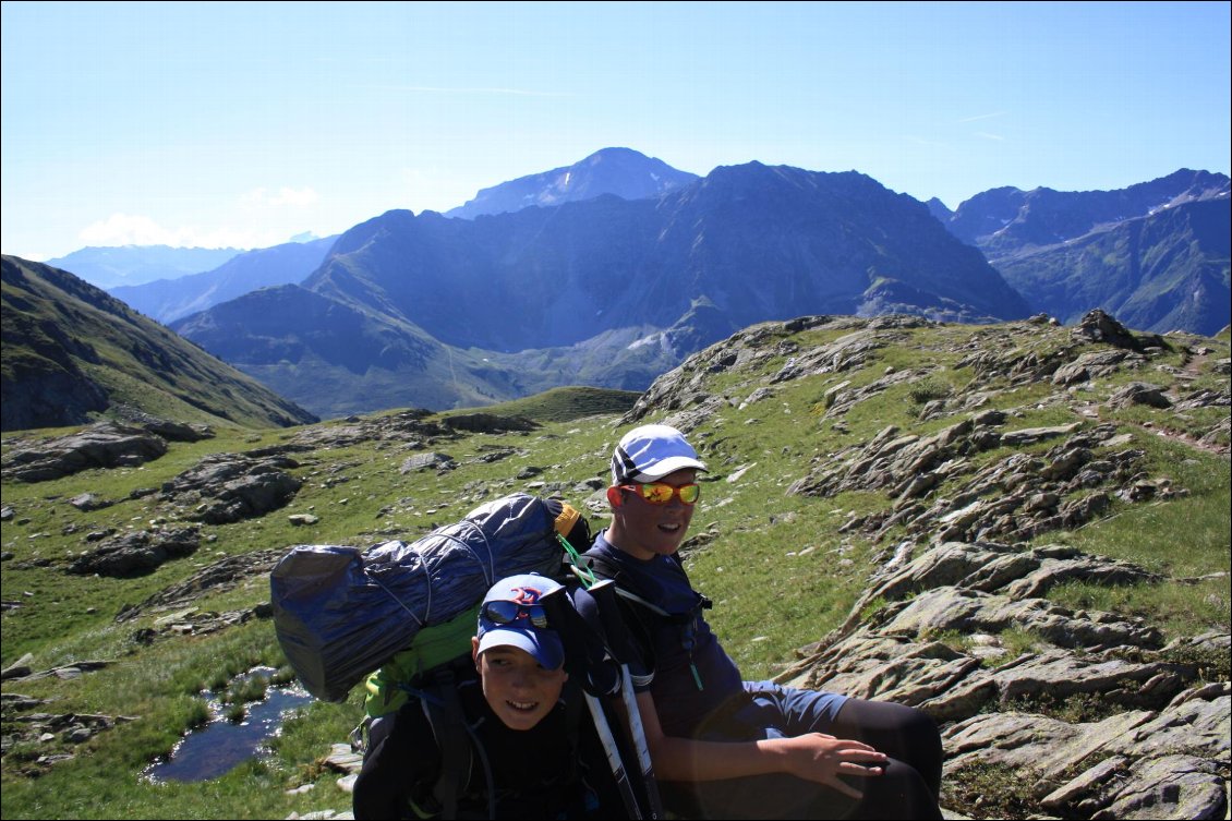 une petite pause avant le col des Lacs