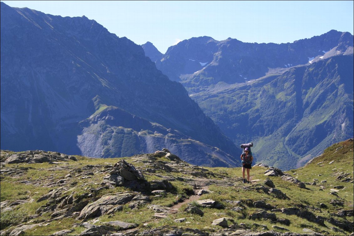 arrivée au col des Lacs