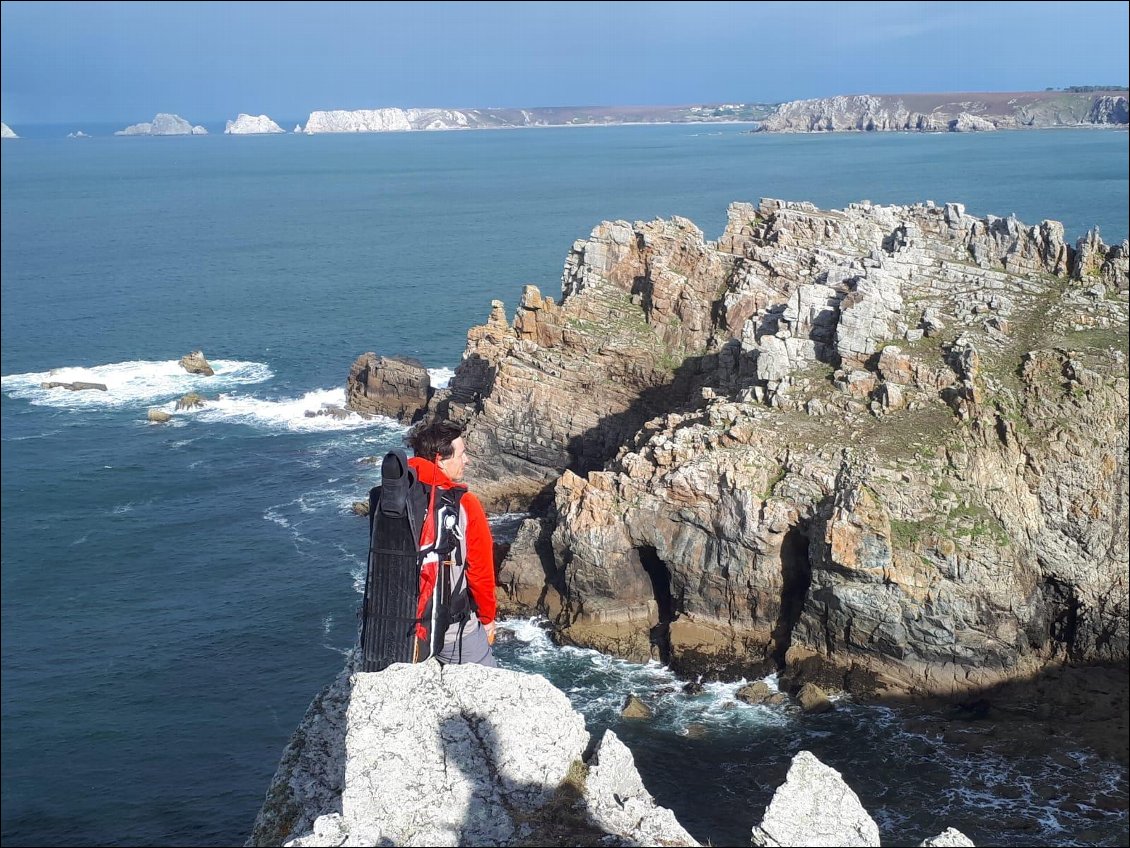 Dernier coup d'œil sur notre campement de luxe. En route pour l'île Vierge !