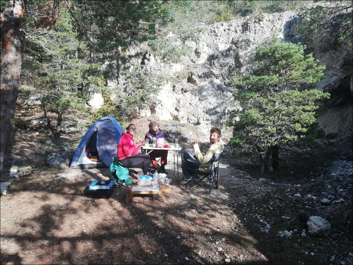 Notre bivouac à la Palud sur Verdon