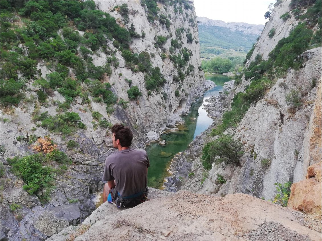 Nicolas dans les Gorges du Gouleyrous