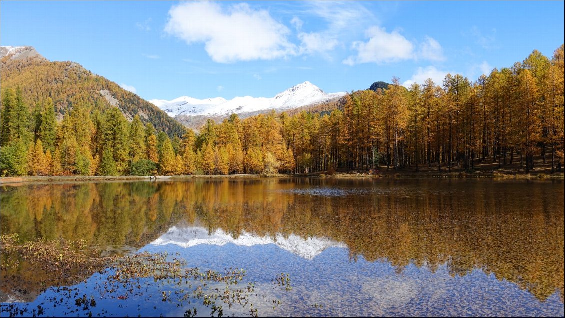 Queyras. Le lac de Roue en parure automnale.
Photo : Carnets d'Av.