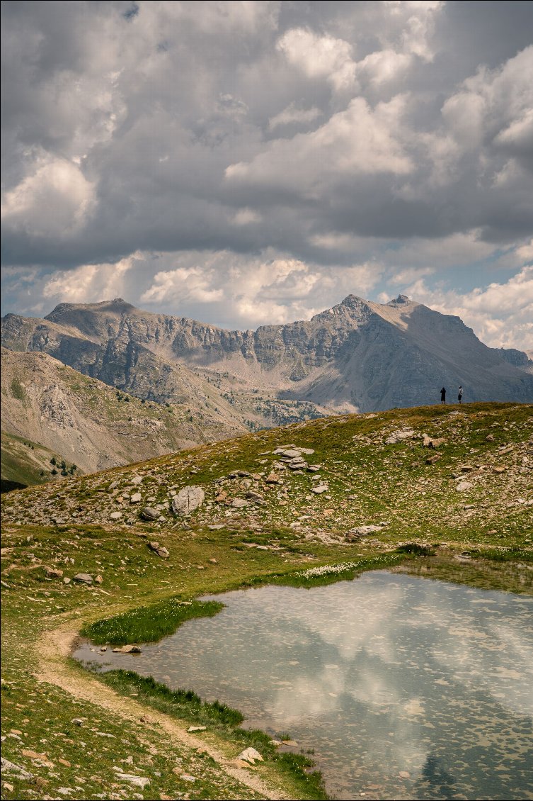 En chemin vers le col de la petite Cayolle.