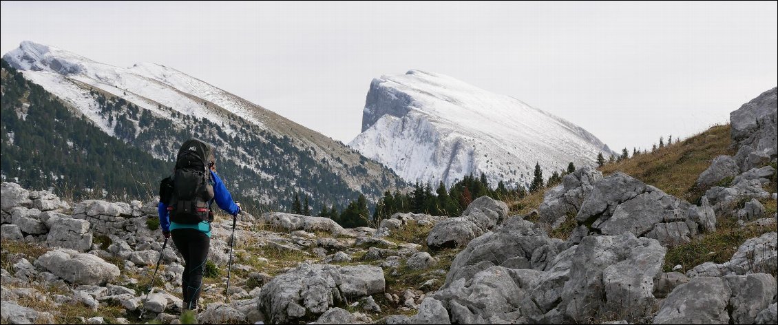 Hauts Plateaux et barrière Est du Vercors en traversée sur 2 jours...à 1 bus de Grenoble