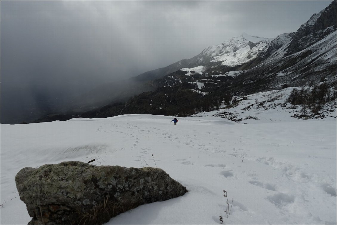 Ambiance un petit peu austère avec les averses de neige