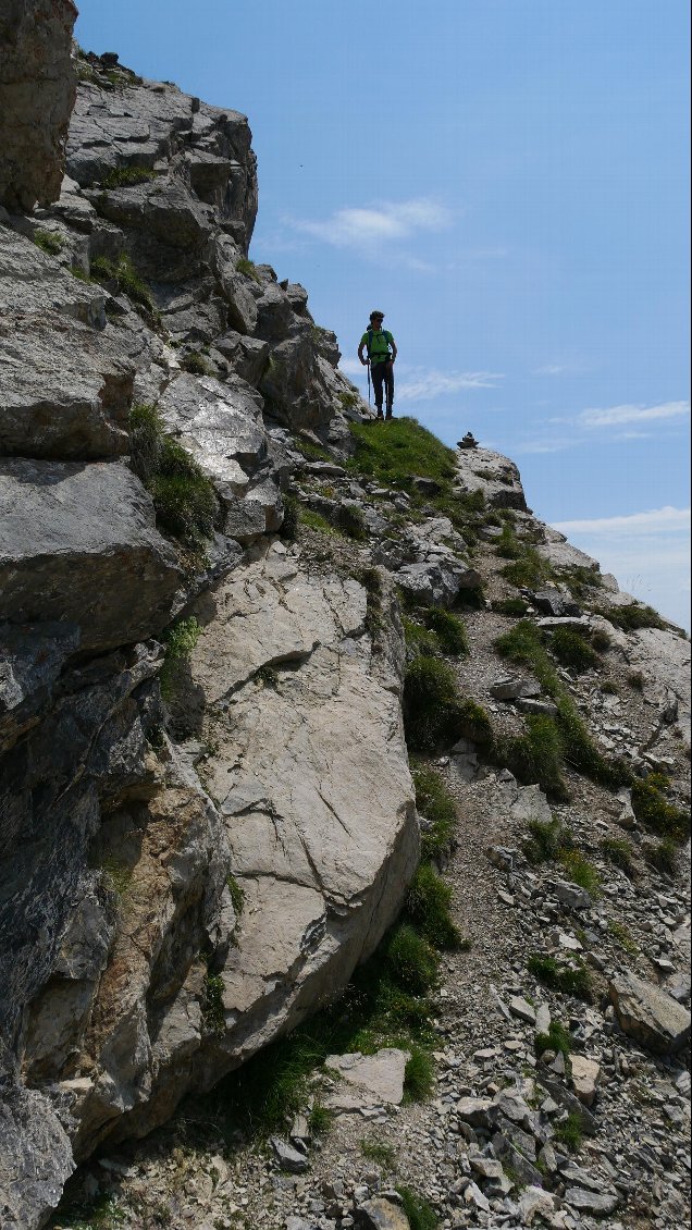 Quand on voit un cairn, on se dit qu'on est sur la bonne piste !