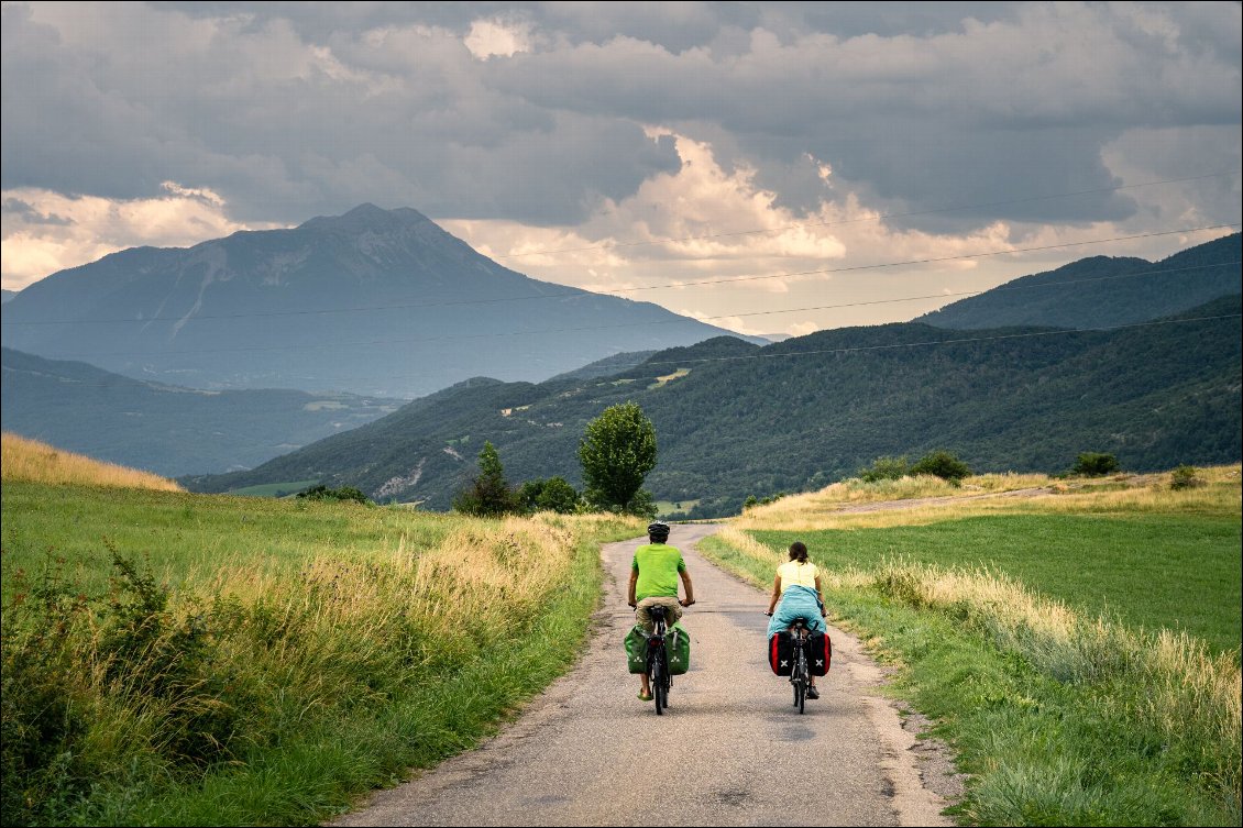 Arrivée à Chorges, sans se prendre la pluie !