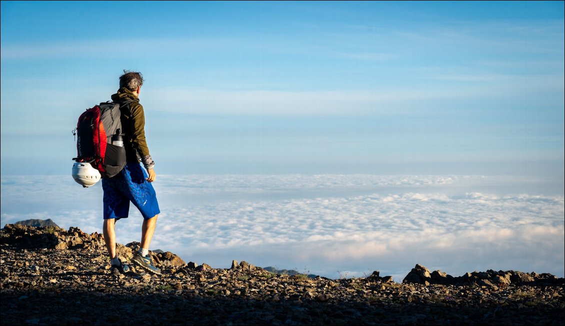 Mer de nuages vers le nord.