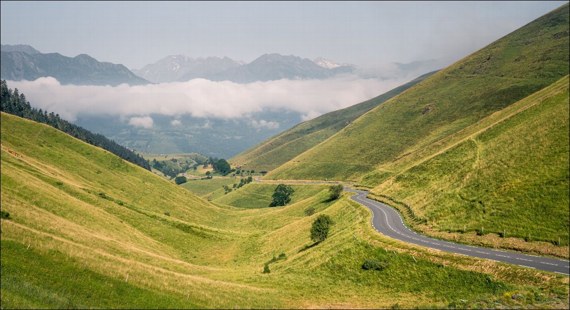 Peu avant le col de Peyresourde.