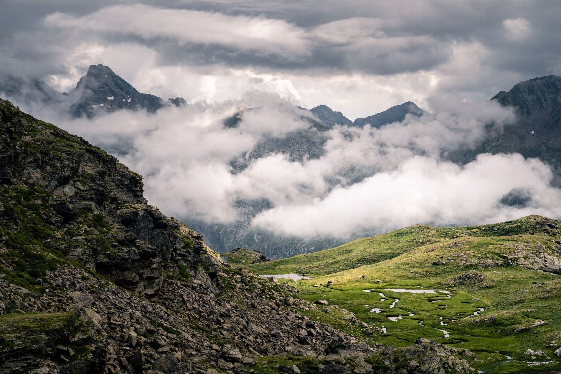 Peu après la cabane de Caraussans.