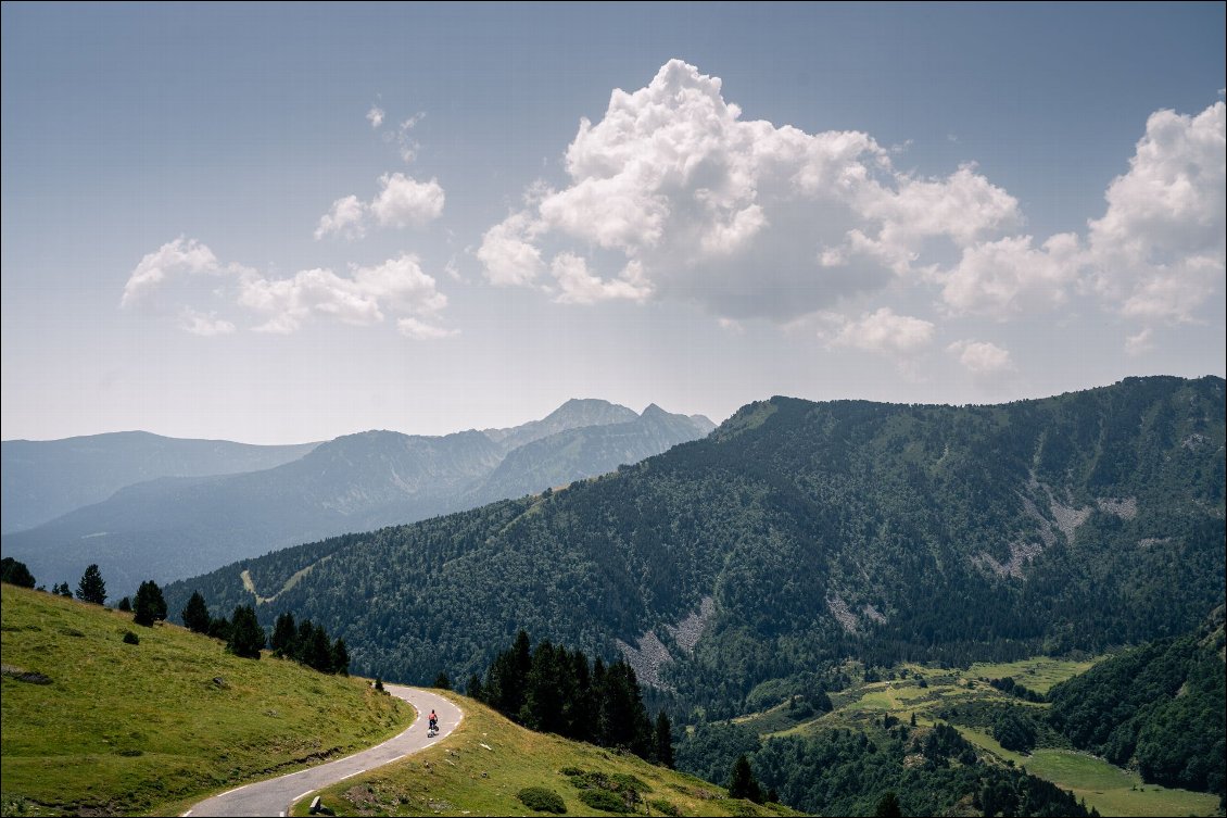 Descente du col.