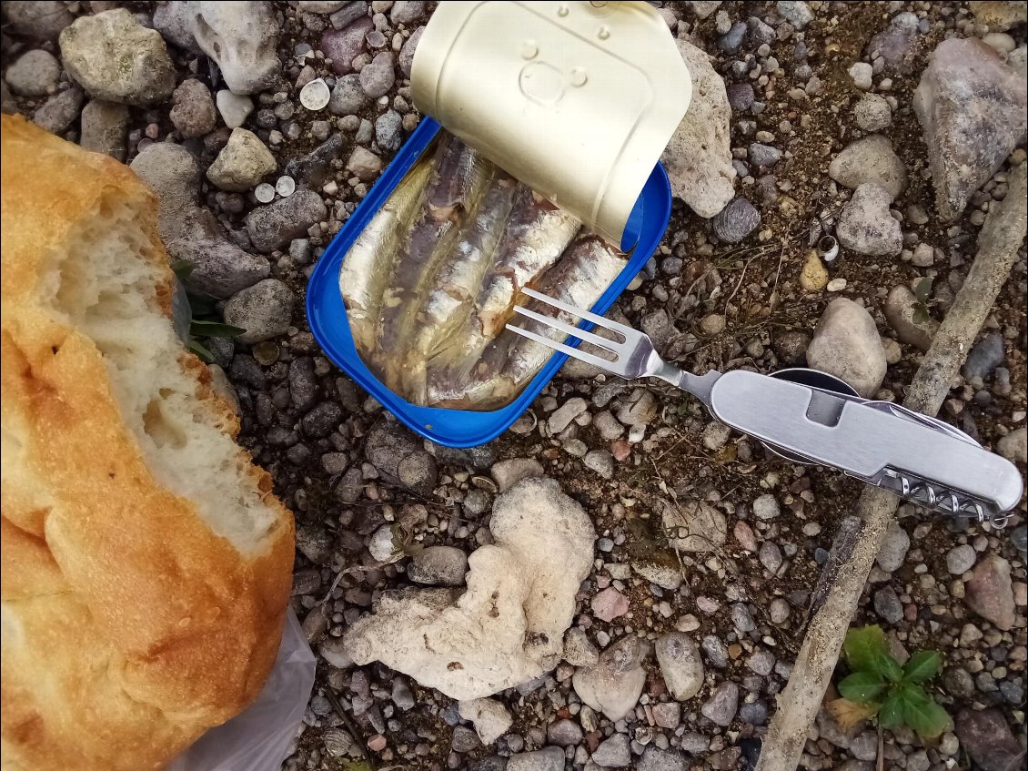 C'est dimanche, c'est gueuleton ! Du coup j'étrenne ma micro fourchette. Le dimanche on mange avec des couverts.