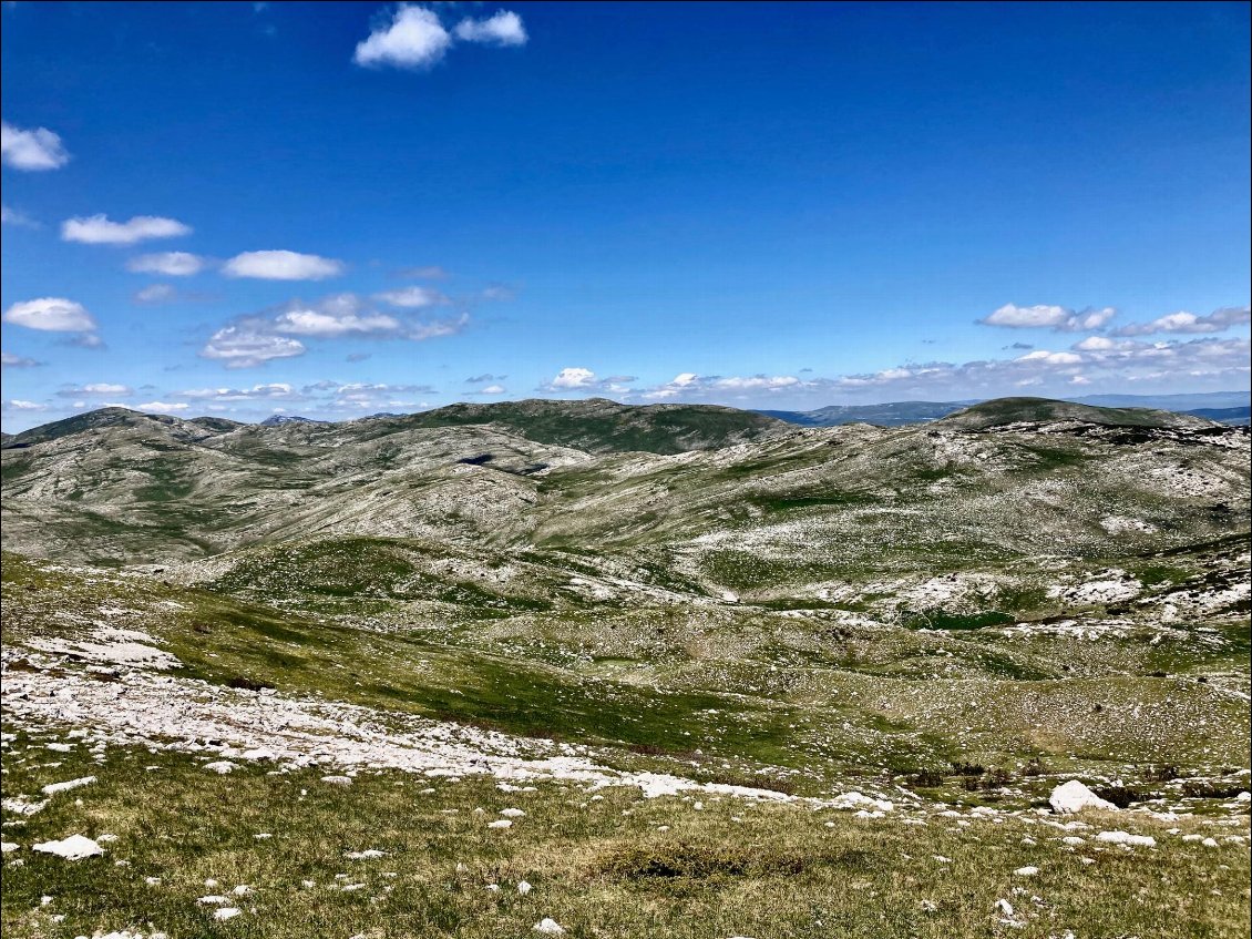 La désolation du massif de Troglav.