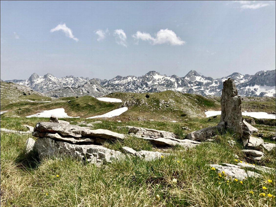Le plateau des montagnes de Prenj en Bosnie.