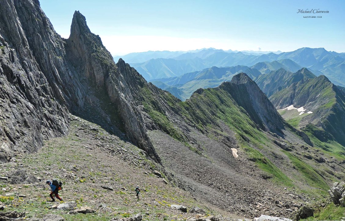 J18. En grimpant vers le Pic de la Pale de la Clavère.