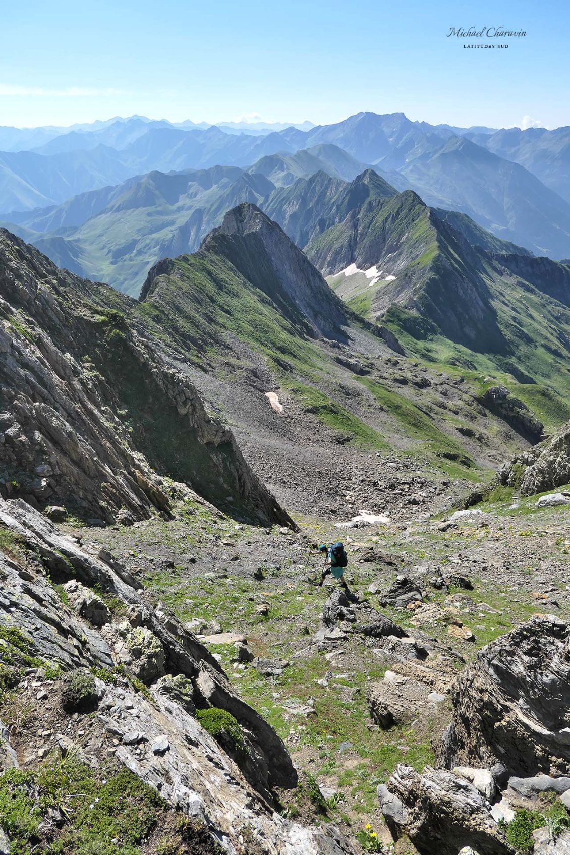 J18. En grimpant vers le Pic de la Pale de la Clavère.