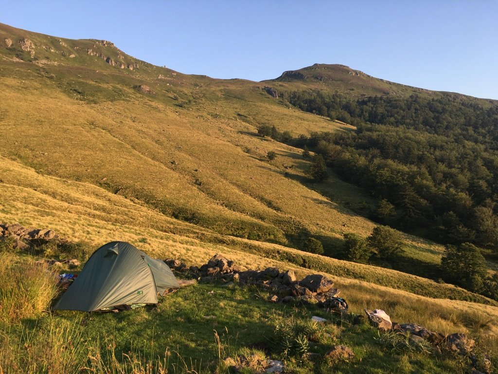 Bivouac aux ruines de Chavaspre