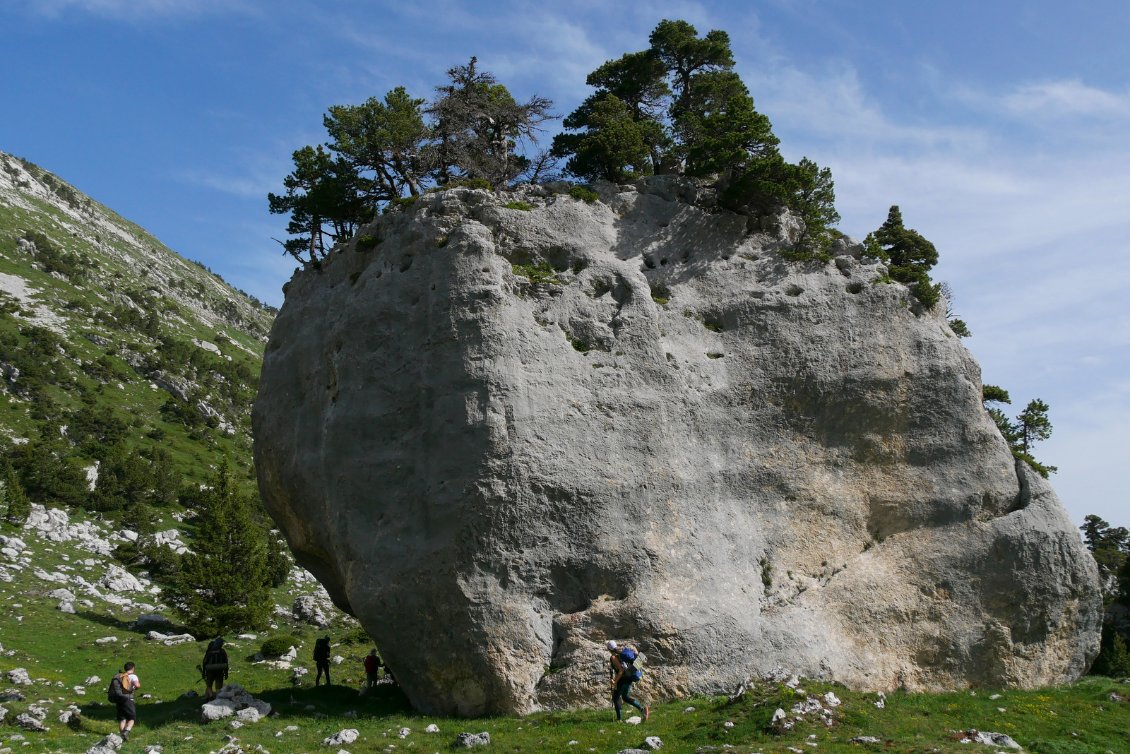 Impressionnants rochers du chaos de Marcieu.