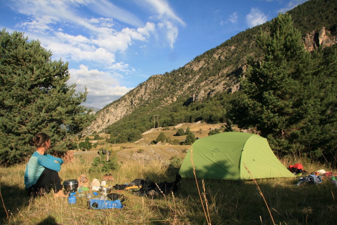 J4 : bivouac à Gros, au-dessus de la vallée du Guil