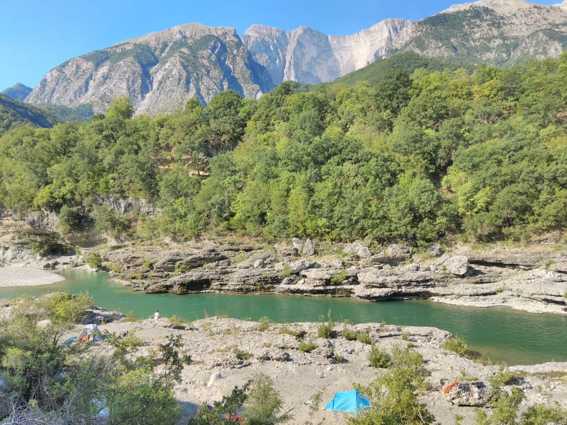 Lieu de notre premier bivouac