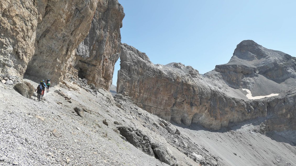 En arrivant à la Brèche de Roland