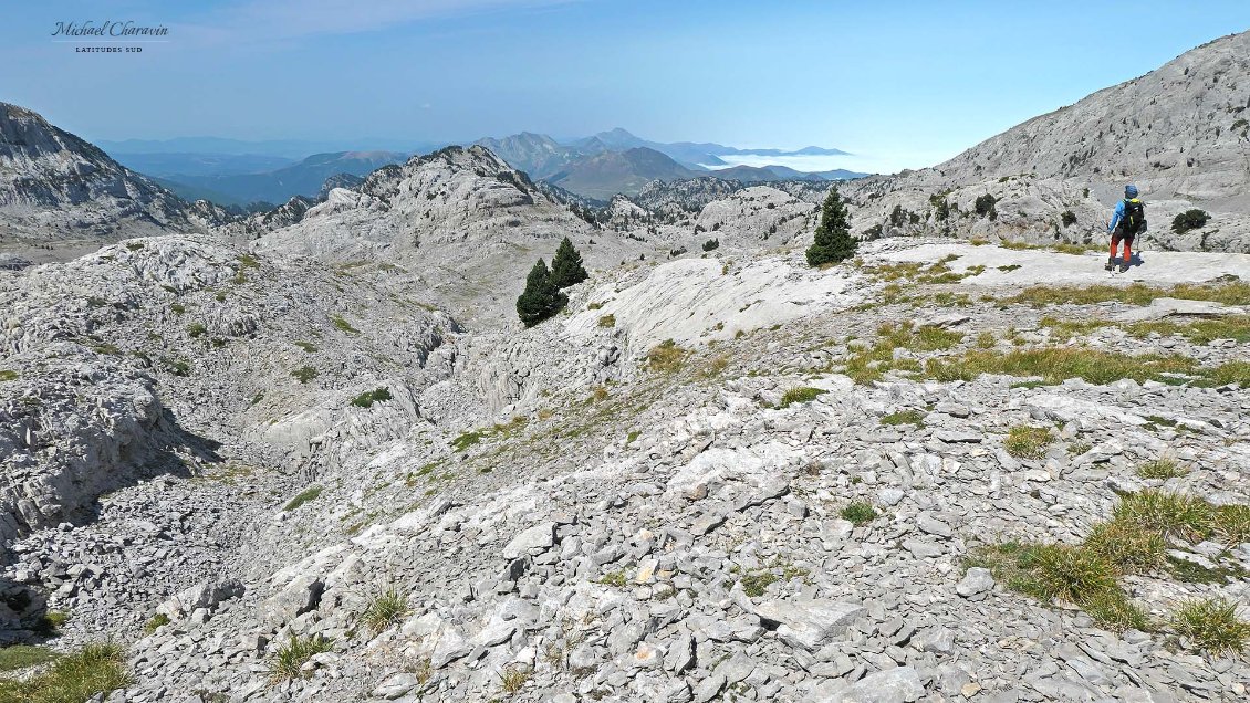 Superbe secteur à karst sur le versant espagnol