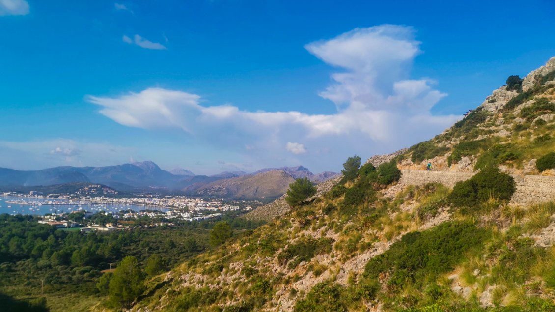 Vue sur la baie et le port d'Alcudia