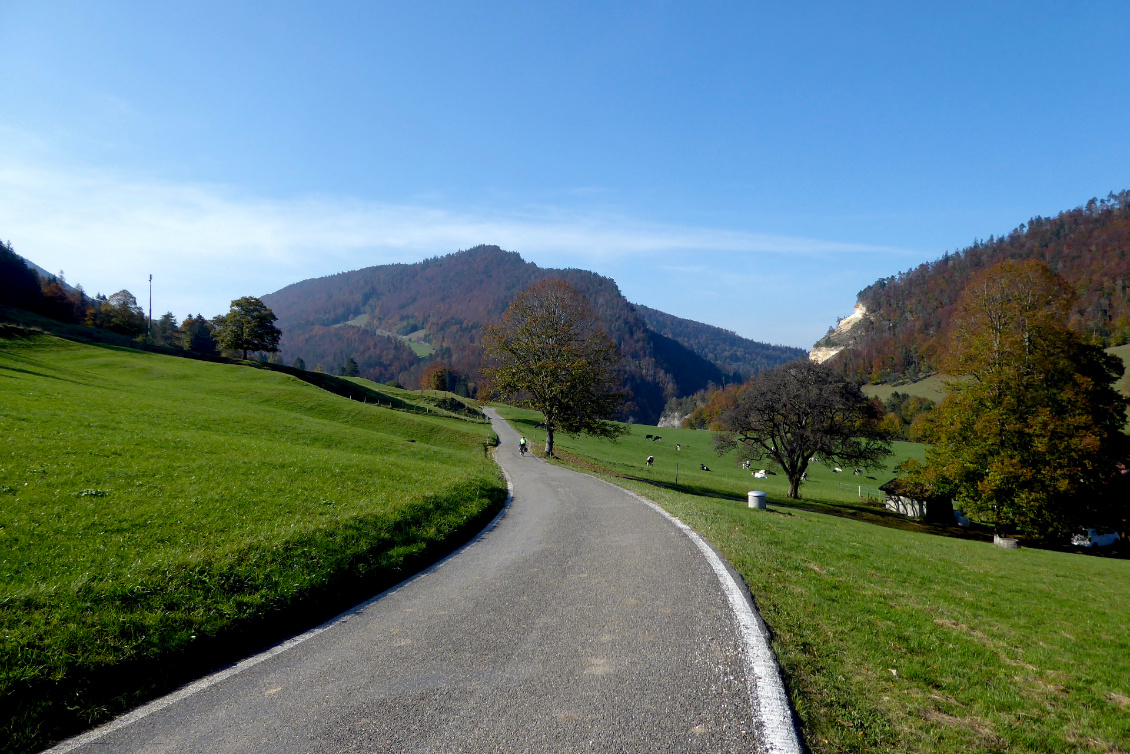 Descente du Weissenstein vers Moutier (CH)