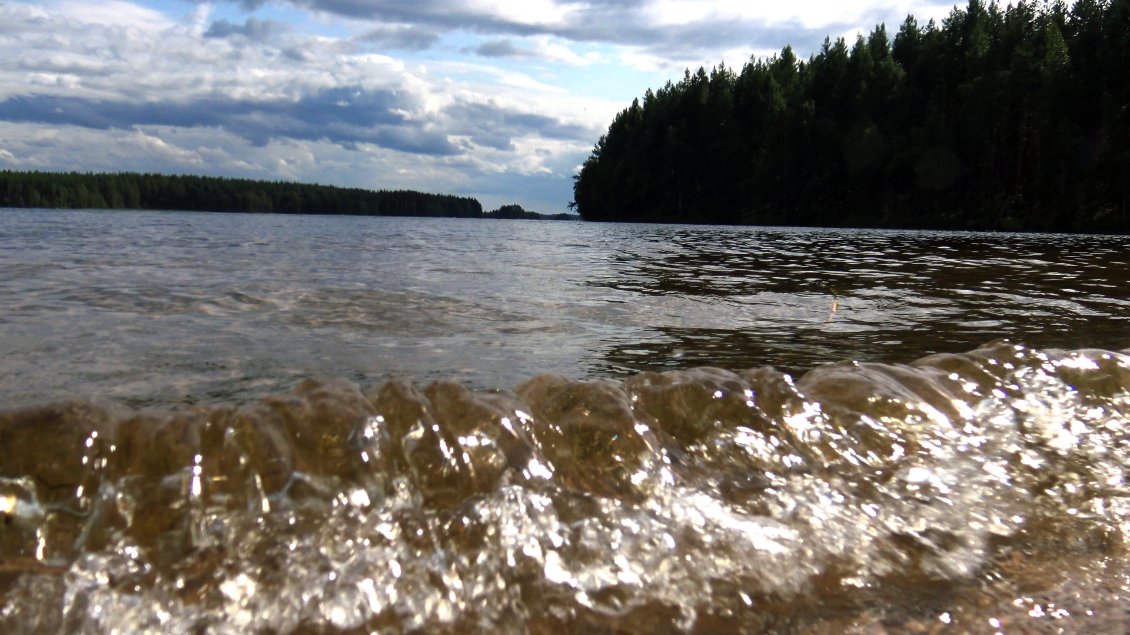 Photographier le son des petites vagues.